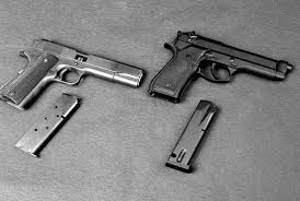 45 caliber handguns