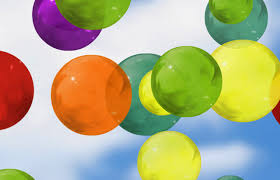 colored bubbles