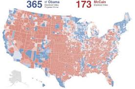 2008 election map by county