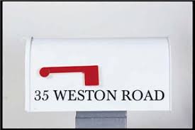 mailbox lettering