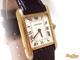 cartier tank vermeil