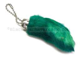 rabbits foot keychain