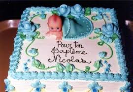 gateau bapteme