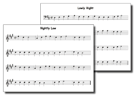 bass clef scale