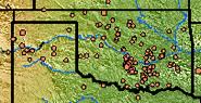 Map of Oklahoma earthquakes