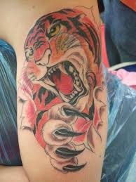 3d Tattoo Tiger
