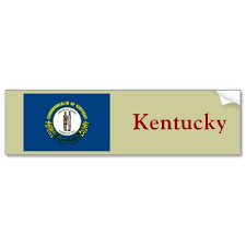 Kentucky State Flag Bumper