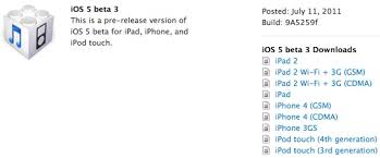 ios 5 beta 3 9a5259f
