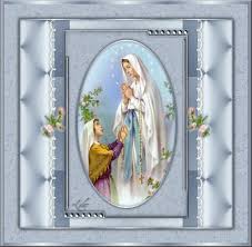 Prière à Notre Dame de Lourdes Cadre