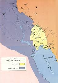 حدث في مثل هذا اليوم (9 كانون الثاني/يناير)(في يوم 9 يناير 1987 إيران تشن هجوم عارم على شط العرب في إطار الحرب العراقية - الإيرانية 1980 - 1988)  Ahwazoldmap3