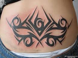 Tribal Lowerback Body Tattoos For Women