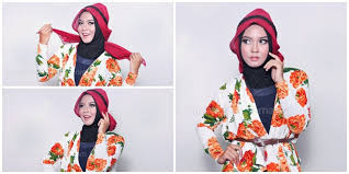 Fashion: Hijab Tutorial : Cantik Mewah Berkerudung Merah | Vemale.com
