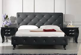 Black Leather Bed - Home Interior Design - 27525