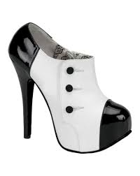 Teeze Black and White Shoes - Costume Shoes