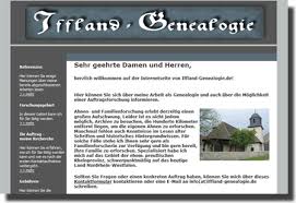 www.iffland-genealogie.de - Website der Genealogin Gabriele Iffland-Richter. Sie übernimmt Auftragsrecherchen im Rheinland und in Westfalen.