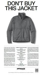 Patagonia Don't Buy This Jacket ad