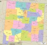 Counties and Road Map of New Mexico and New Mexico Details Map