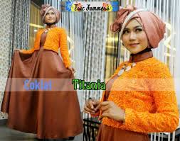 Titania By Ericsummer Coklat | Baju Muslim GAMIS Modern