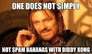 Boromir - one does not simply not spam bananas with diddy kong - 3p64x1