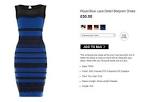 You can buy the blue-black, white-gold dress for $77