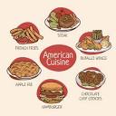 Free Vector | Hand drawn american cuisine