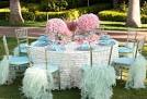 Reception Table Ideas Guests Photograph | Tiffany blue Table