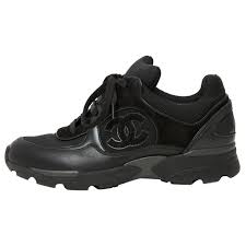 Black Leather Trainers | Chanel Black, Trainers and Black Leather
