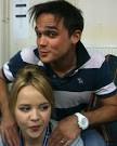 Katie Hall and Gareth Gates lark around in a picture from her Facebook page - article-1254348-0876A9D5000005DC-317_468x585