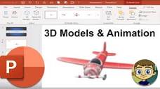 3D Models and 3D Animation in PowerPoint - YouTube
