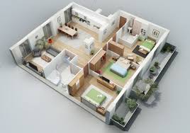 Desain Rumah Minimalis Modern 1 Lantai 3 Kamar Tidur ...