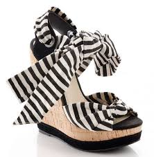 Stylist Pick 'Kimberley' stripe wedge sandals > Shoeperwoman