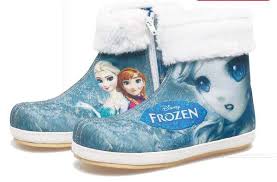 Jual sepatu frozen sepatu boot anak perempuan frozen biru sepatu ...