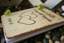 Pin Rustic Wedding Advice Box With Date Of Cake on Pinterest