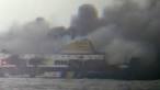 One dead, hundreds trapped after fire breaks out on ferry near.