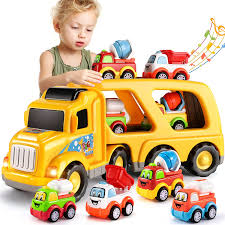 TEMI Construction Truck Toys Cars for Toddlers 3-5