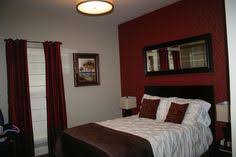 Red Accent Bedroom on Pinterest | Dado Rail, Patterned Carpet and ...