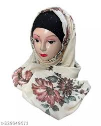 Floral pattern hijab