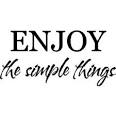Enjoy the simple things..Entryway Wall Quotes Sayings Words ...