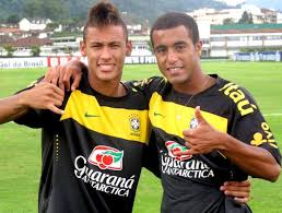 Neymar e Lucas na seleção