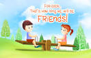 Send Friends For ever… Message to a friend by free e cards