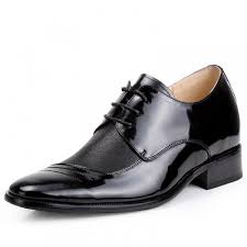 best black leather elevator dress shoes get taller 6.5cm / 2.56 ...