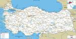 Road Map of Turkey and Turkey Road Maps