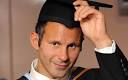 Ryan Giggs receives his honourary degree from the University of Salford, ...