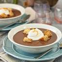 Chocolate Soup With Croissant Croutons - SugarHero