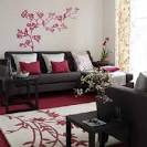 Red and Black Living Room Design Ideas