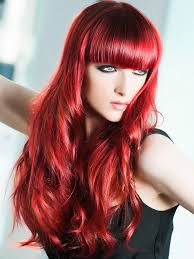 Long Dark Red Hair Color