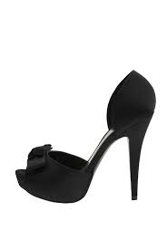 Buy discount DZ Butterfly Bow Stylish Black High Heels Prom Shoes ...