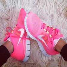 Shoes: pink, nike, nike shoes, nike sneakers, pink shoes, workout ...