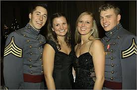 From left: West Point Cadet Matthew Hanlon of Hingham, Beth Carey of Hingham, Jennifer Rocque of South Pines, N.C. and West Point Cadet Steven Wax of Bethel ... - 1199111055_6986