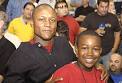 Barry Sanders and his son,